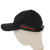 Gucci GG Canvas Web Sherry Line Cap XL Black Red Green 200035 ki2685