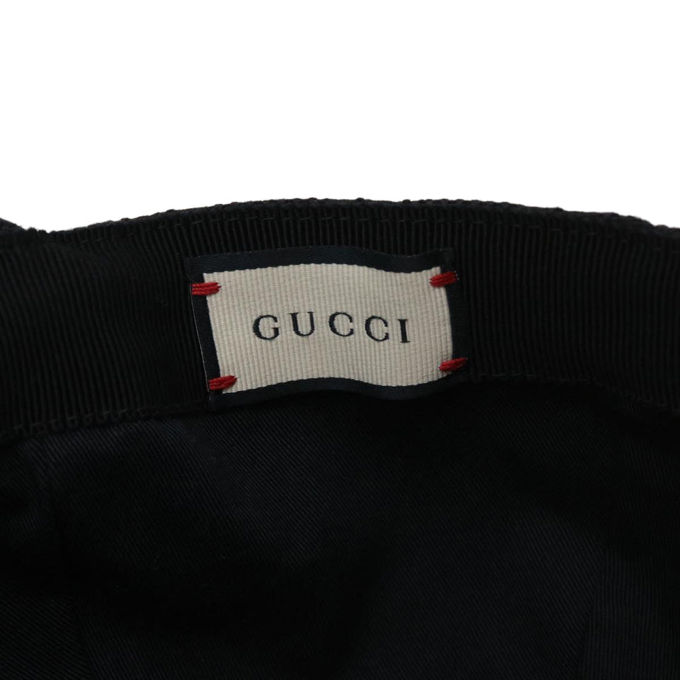 Gucci GG Canvas Web Sherry Line Cap XL Black Red Green 200035 ki2685