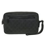 Gucci GG Canvas Clutch Bag PVC Leather Black 162784 ki2694