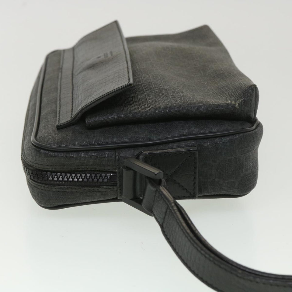 Gucci GG Canvas Clutch Bag PVC Leather Black 162784 ki2694
