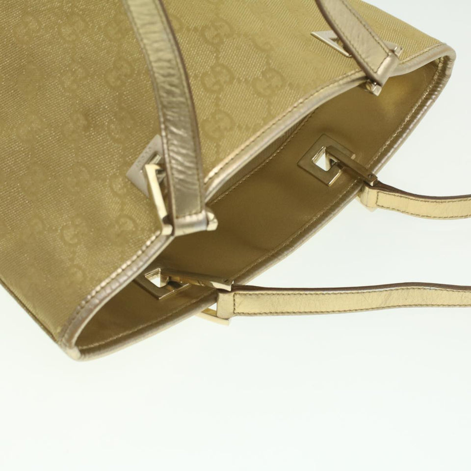 Gucci GG Canvas Tote Bag Gold Tone 002.1099.001998 ki2751