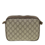 Gucci GG Canvas Shoulder Bag PVC Leather Beige ki2776