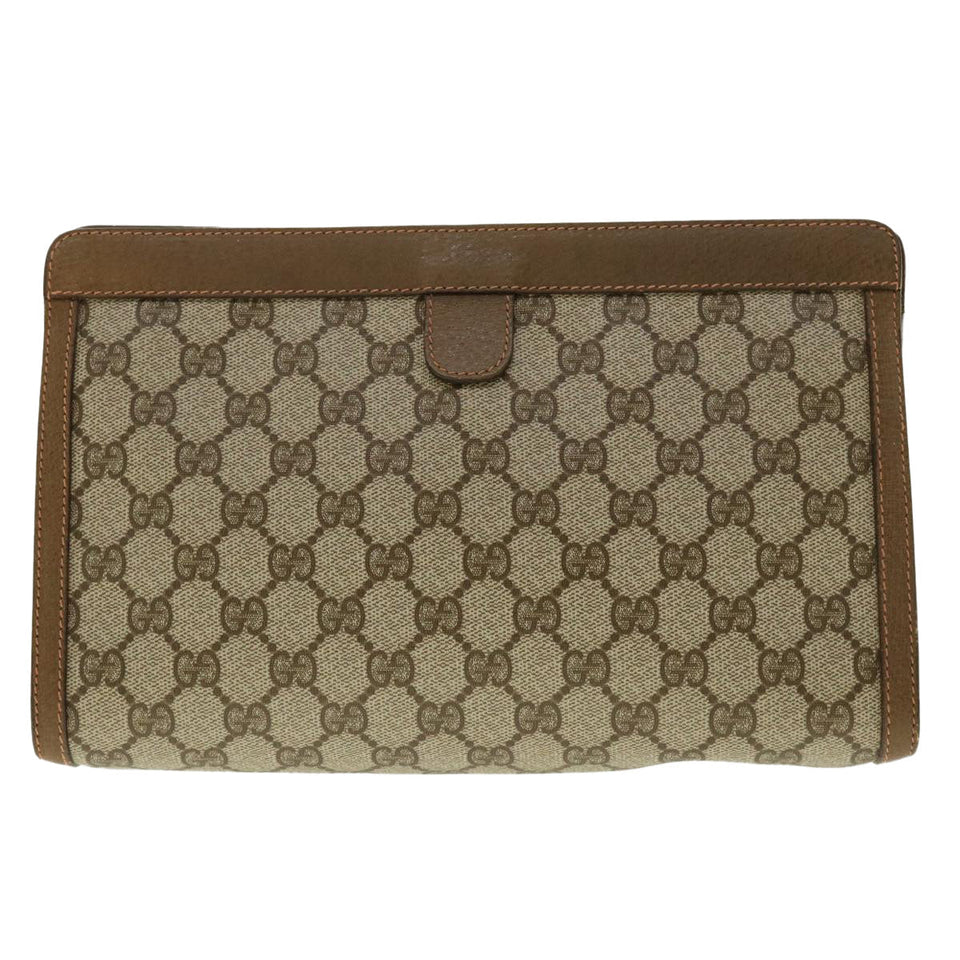 Gucci GG Canvas Web Sherry Line Clutch Bag Beige Red Green 89.01.033 ki2822