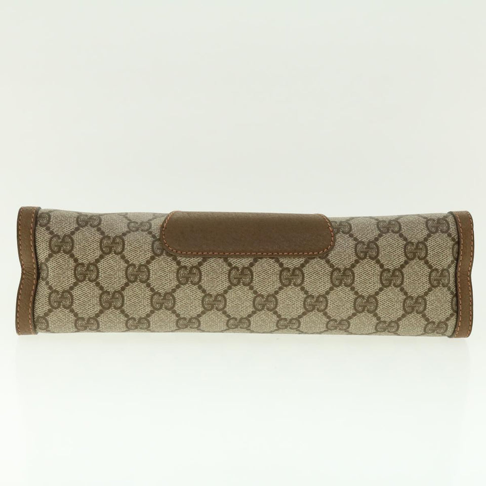 Gucci GG Canvas Web Sherry Line Clutch Bag Beige Red Green 89.01.033 ki2822