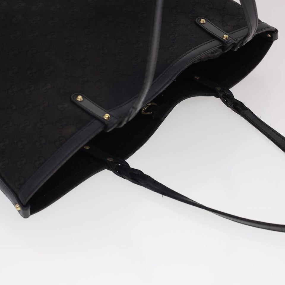 Gucci GG Canvas Tote Bag Black 247209 ki2823
