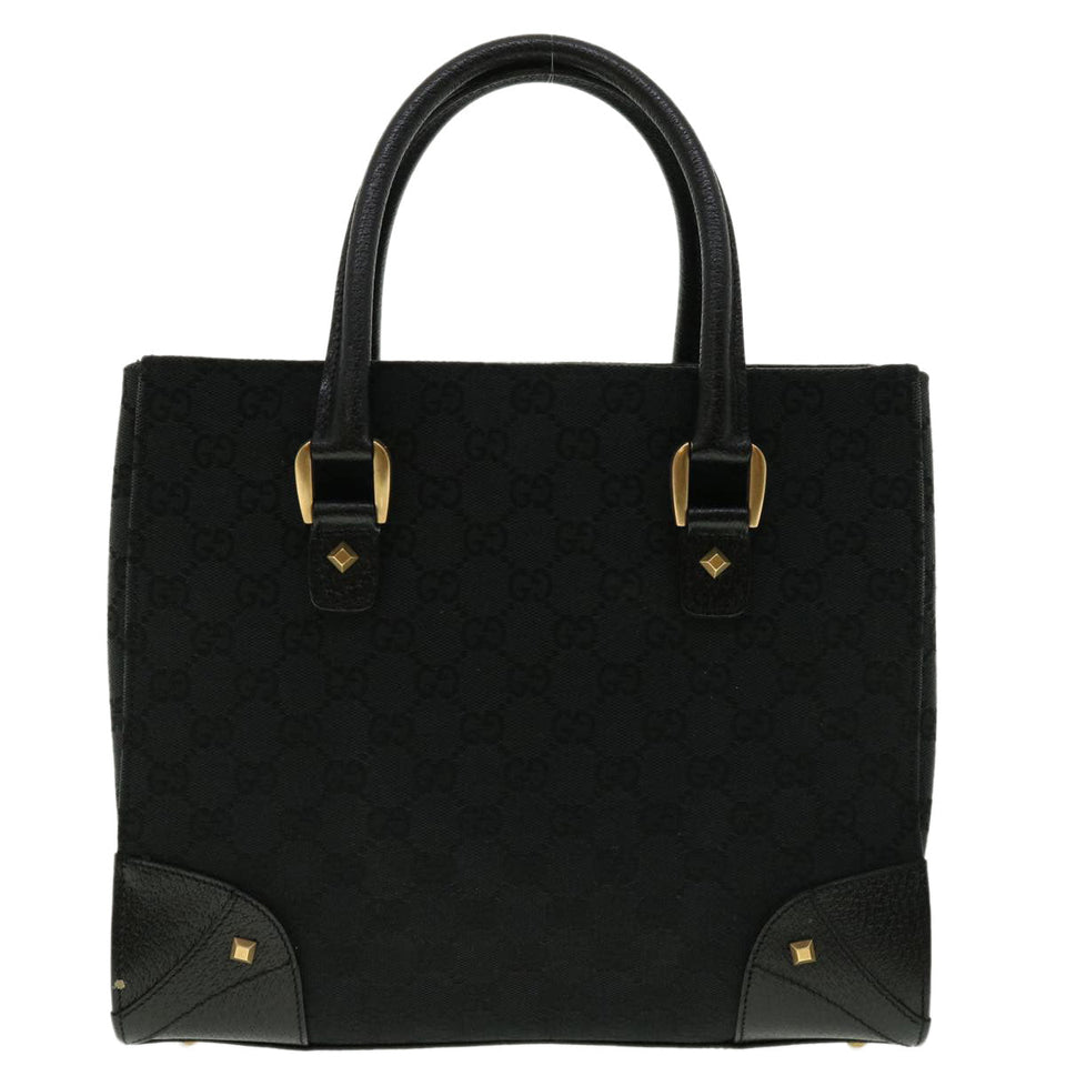 Gucci GG Canvas Studs Hand Bag Black 120895 ki2824
