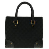Gucci GG Canvas Studs Hand Bag Black 120895 ki2824