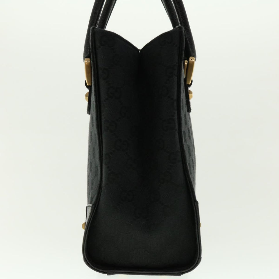 Gucci GG Canvas Studs Hand Bag Black 120895 ki2824
