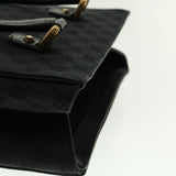 Gucci GG Canvas Studs Hand Bag Black 120895 ki2824