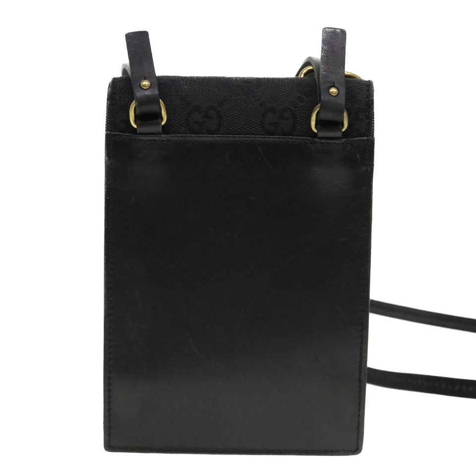 Gucci GG Canvas Shoulder Bag Black 106692 ki2839