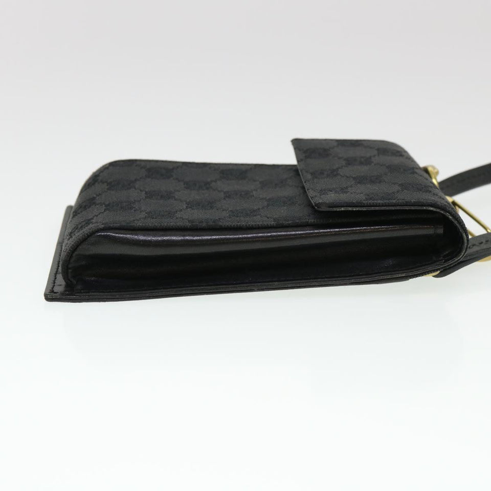 Gucci GG Canvas Shoulder Bag Black 106692 ki2839