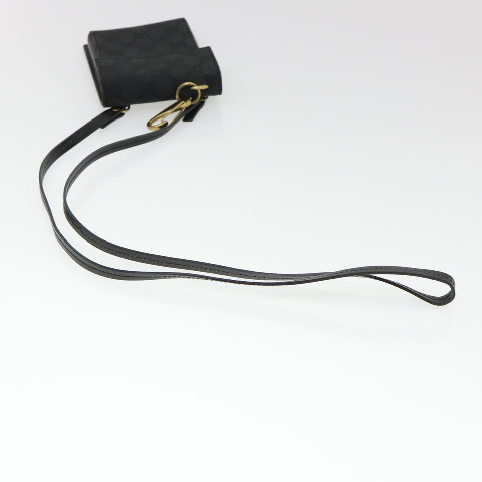 Gucci GG Canvas Shoulder Bag Black 106692 ki2839