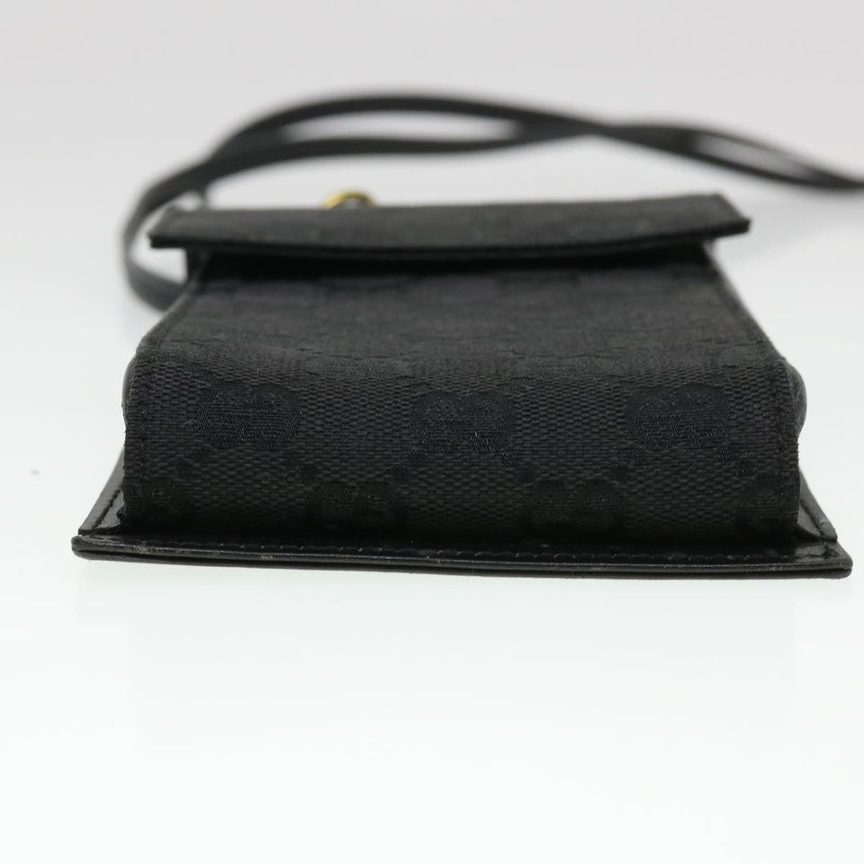 Gucci GG Canvas Shoulder Bag Black 106692 ki2839