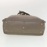Gucci Hand Bag Leather 2way Gray 282303 ki2849