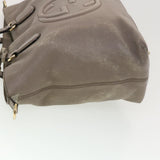 Gucci Hand Bag Leather 2way Gray 282303 ki2849