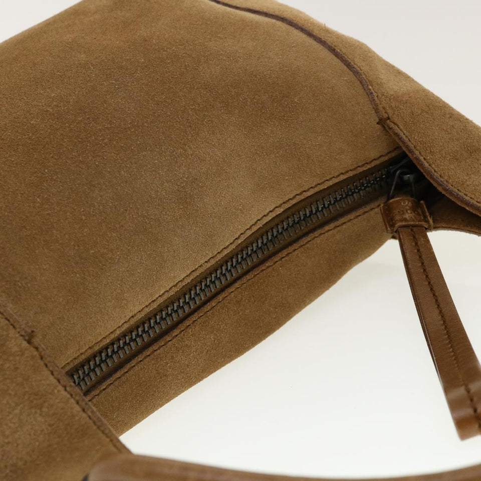 Gucci Shoulder Bag Suede Brown 101333 ki2850