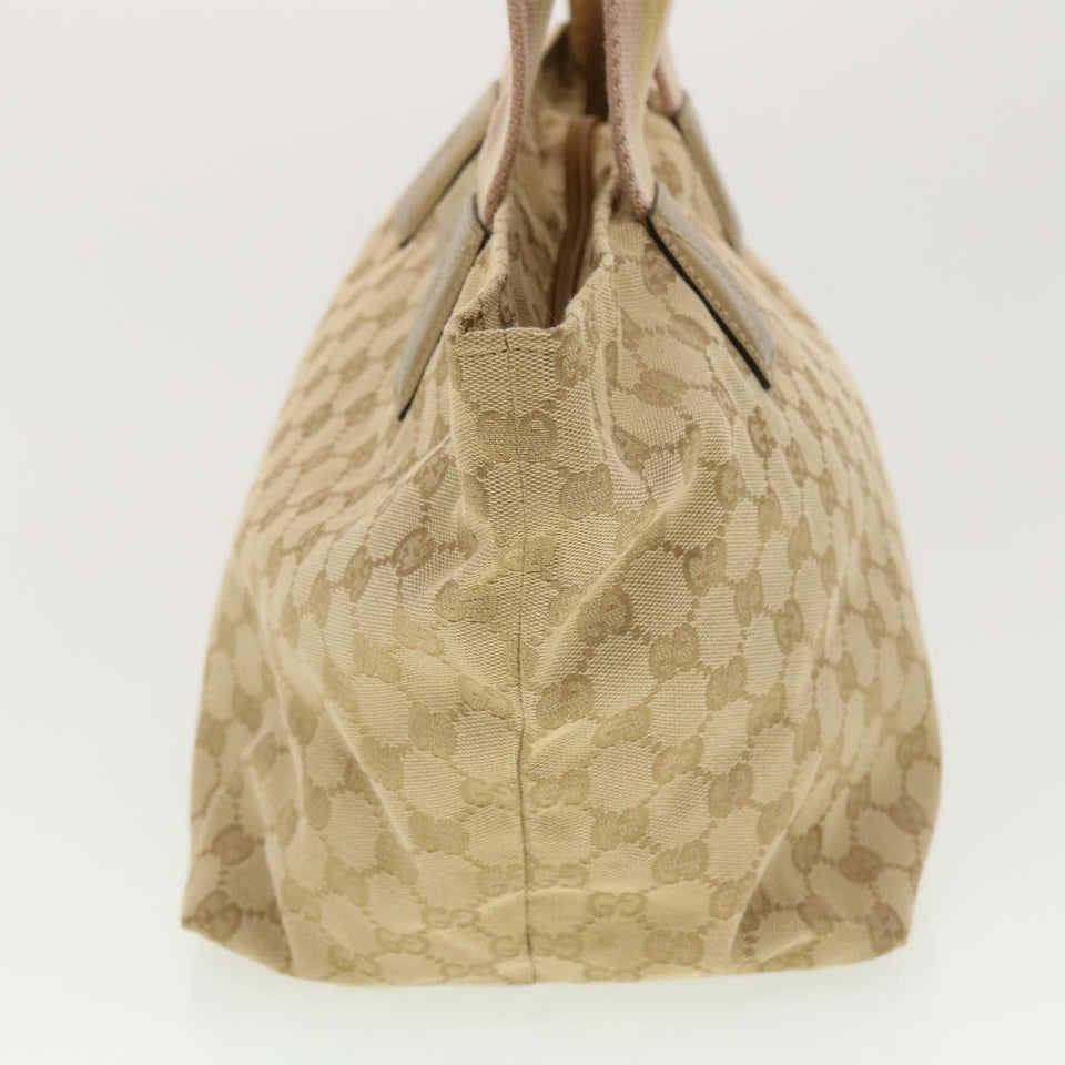 Gucci GG Canvas Sherry Line Tote Bag Gold Pink 131230 ki2872