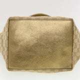 Gucci GG Canvas Sherry Line Tote Bag Gold Pink 131230 ki2872