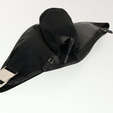 Gucci Waist Bag Nylon Leather Black ki2883