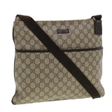 Gucci GG Canvas Shoulder Bag PVC Leather Beige 141198 ki2884