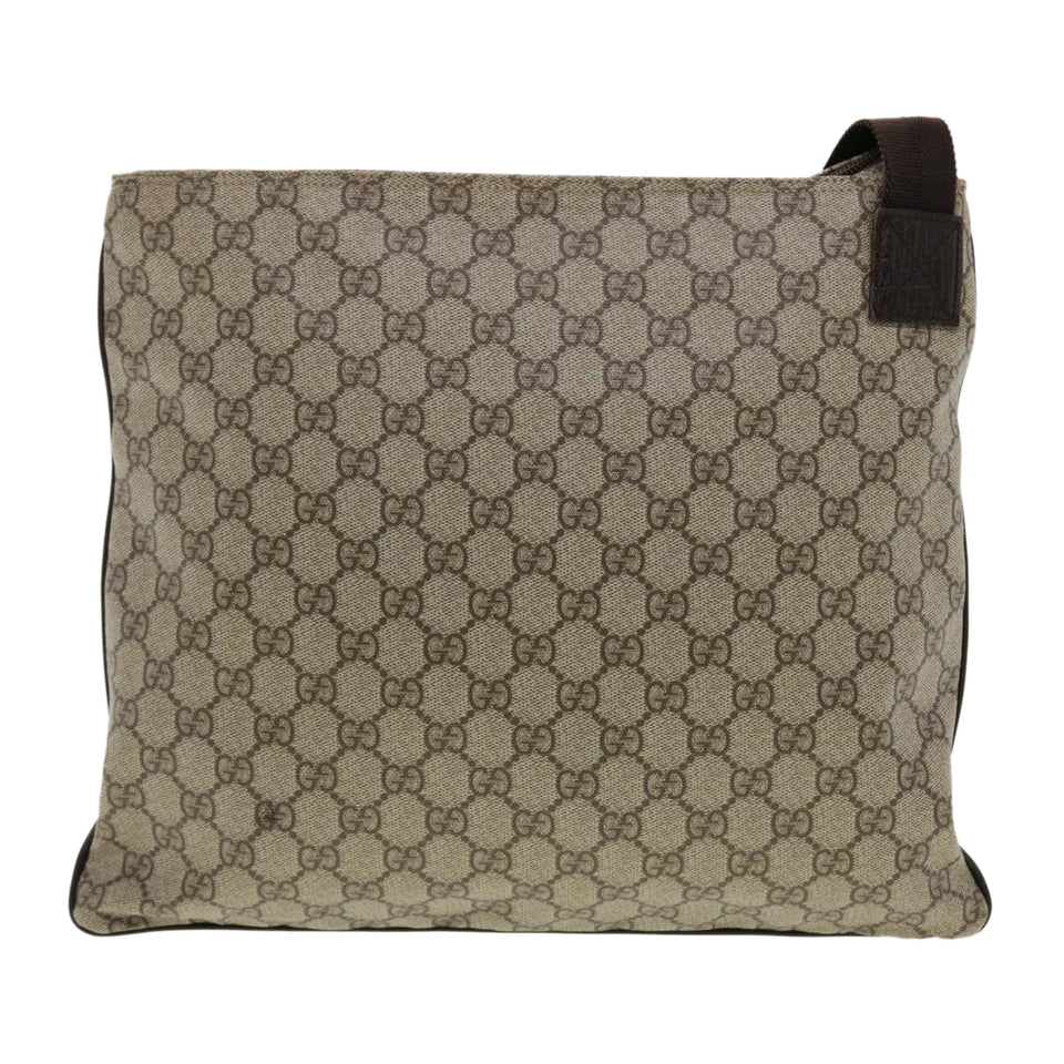Gucci GG Canvas Shoulder Bag PVC Leather Beige 141198 ki2884