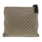 Gucci GG Canvas Shoulder Bag PVC Leather Beige 141198 ki2884