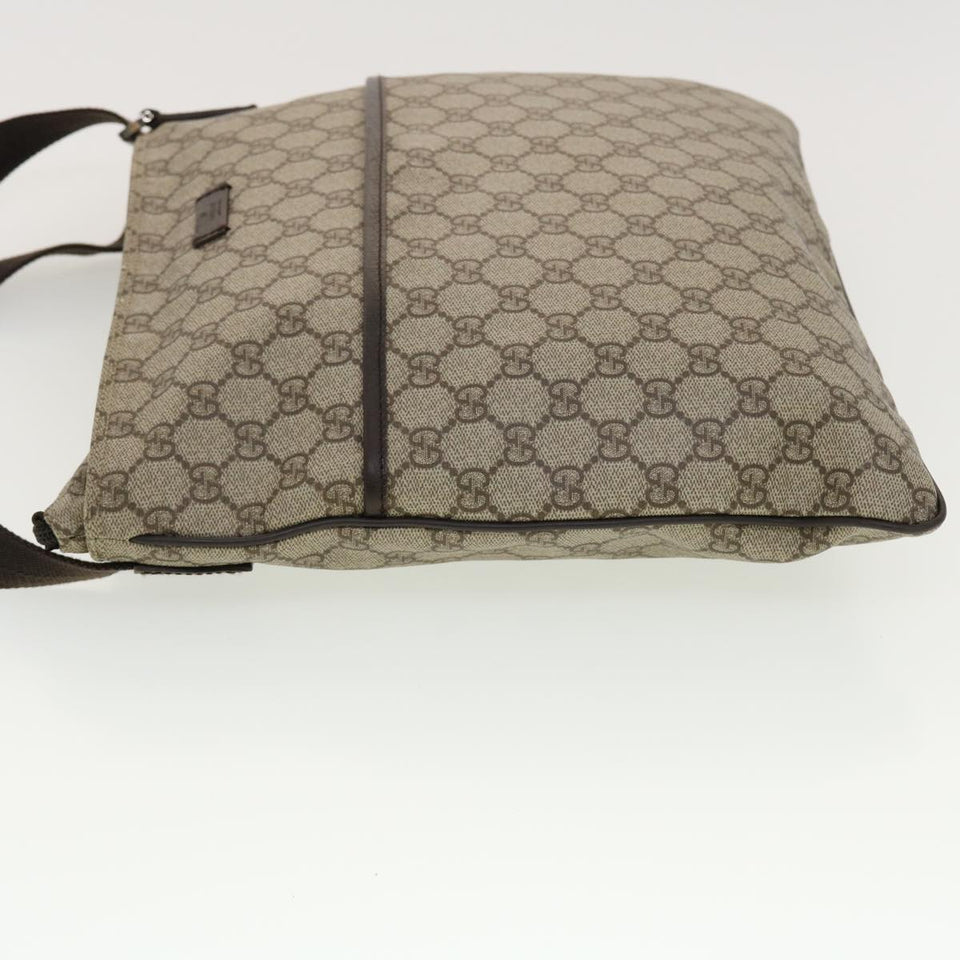 Gucci GG Canvas Shoulder Bag PVC Leather Beige 141198 ki2884