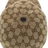Gucci GG Canvas Web Sherry Line Baseball Cap M 58 Beige 200035 ki2886