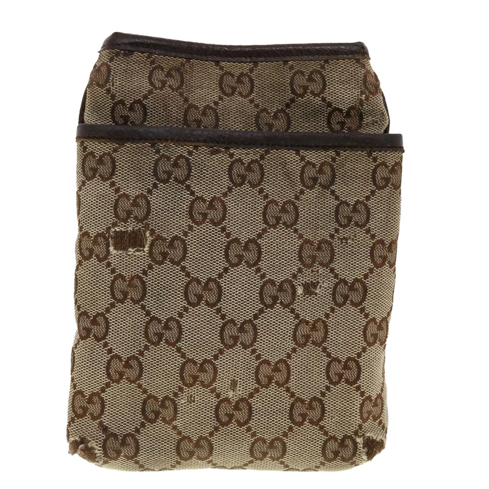 Gucci GG Canvas Web Sherry Line Shoulder Bag Beige Green Red 141863 ki2891