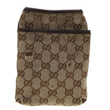 Gucci GG Canvas Web Sherry Line Shoulder Bag Beige Green Red 141863 ki2891