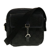 Gucci GG Canvas Shoulder Bag Black 90470 ki2892