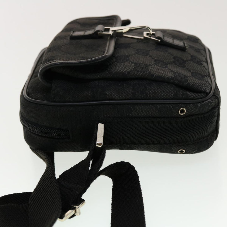 Gucci GG Canvas Shoulder Bag Black 90470 ki2892
