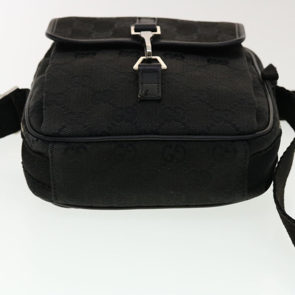 Gucci GG Canvas Shoulder Bag Black 90470 ki2892