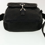 Gucci GG Canvas Shoulder Bag Black 90470 ki2892