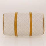 Gucci GG Canvas Boston Bag PVC Leather White Yellow 193603 ki2920