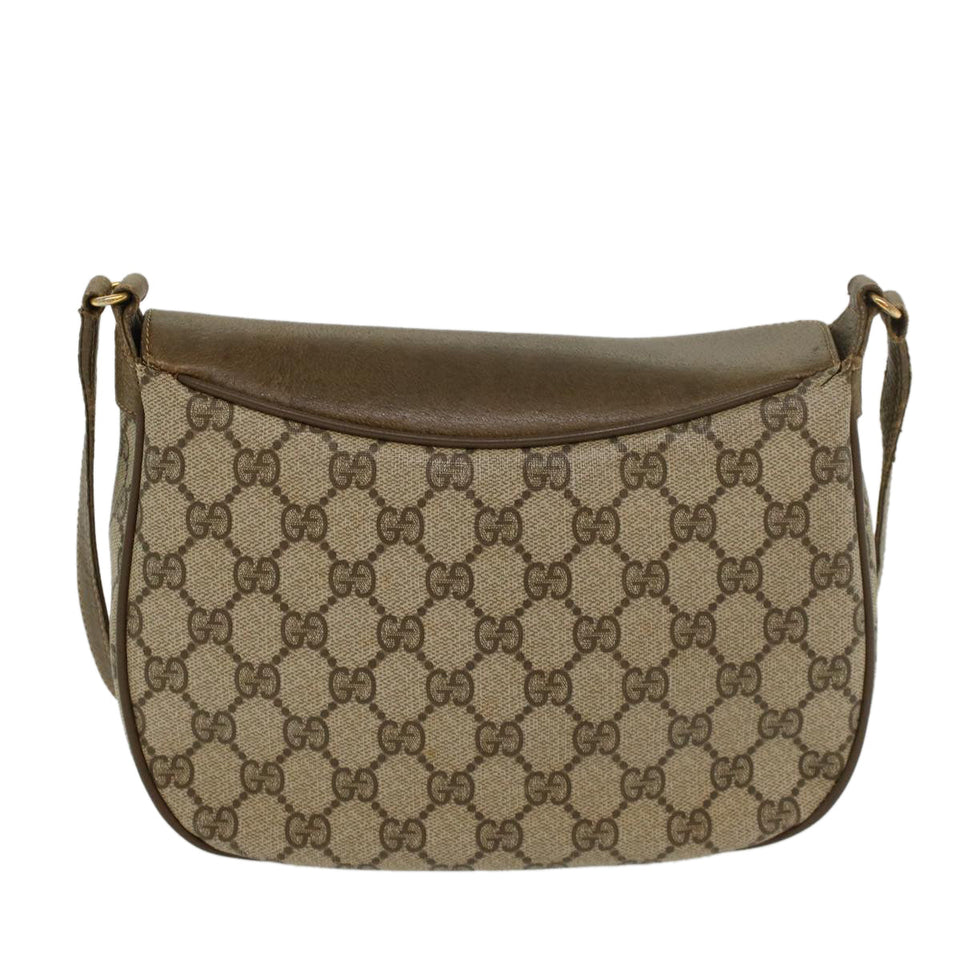 Gucci GG Canvas Web Sherry Line Shoulder Bag Beige Red Green ki2935