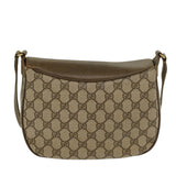 Gucci GG Canvas Web Sherry Line Shoulder Bag Beige Red Green ki2935
