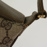 Gucci GG Canvas Web Sherry Line Shoulder Bag Beige Red Green ki2935