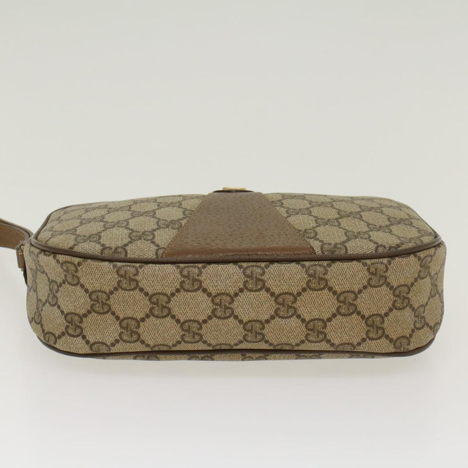 Gucci GG Canvas Web Sherry Line Clutch Bag Beige Red Green 8901034 ki2937