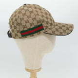 Gucci GG Canvas Web Sherry Line Cap L Beige Red Green 200035 ki2942