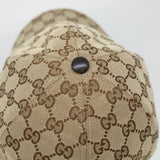 Gucci GG Canvas Web Sherry Line Cap L Beige Red Green 200035 ki2942