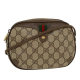 Gucci GG Canvas Web Sherry Line Shoulder Bag Beige Red 8902066 ki2953