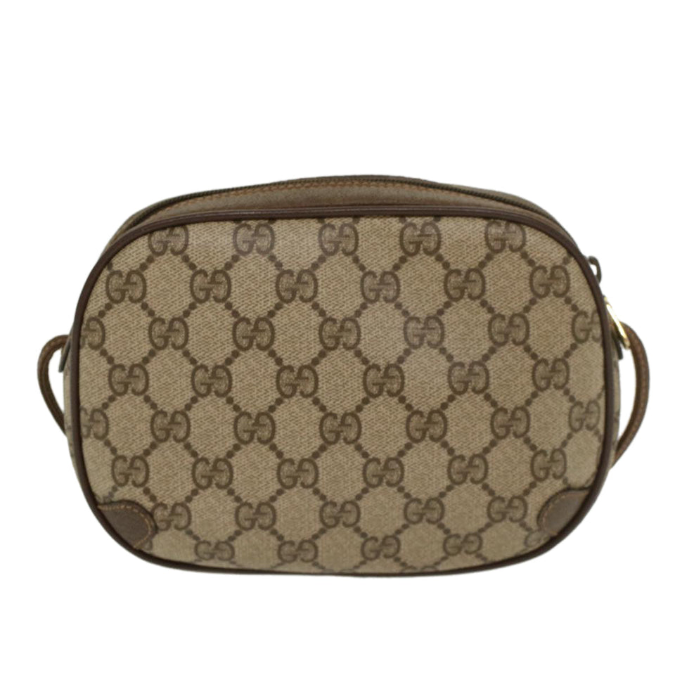 Gucci GG Canvas Web Sherry Line Shoulder Bag Beige Red 8902066 ki2953