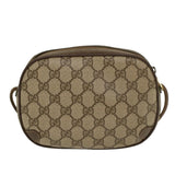 Gucci GG Canvas Web Sherry Line Shoulder Bag Beige Red 8902066 ki2953