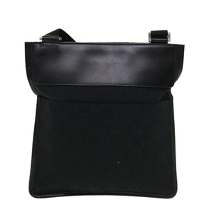 Gucci GG Canvas Flat Shoulder Bag Black 0348 ki2992