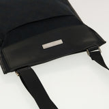 Gucci GG Canvas Flat Shoulder Bag Black 0348 ki2992