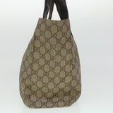 Gucci GG Canvas Tote Bag PVC Leather Beige 141624 ki3005