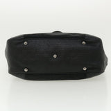 Gucci Guccissima Tote Bag Canvas Leather Black kk141