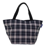 Luxury BurberrySs Blue Label Nova Check Tote Bag Nylon Navy Auth kk240