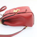 Gucci Guccissima GG Padlock Backpack Leather Red knn037